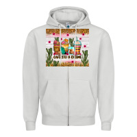 Dove Grey Cafecito y chisme coffee cups Zipper Hoodie - Zillion Design Studio