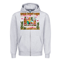 Heather Grey Cafecito y chisme coffee cups Zipper Hoodie - Zillion Design Studio
