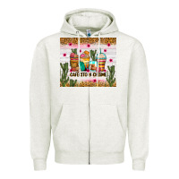 Oatmeal Heather Cafecito y chisme coffee cups Zipper Hoodie - Zillion Design Studio