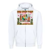 White Cafecito y chisme coffee cups Zipper Hoodie - Zillion Design Studio