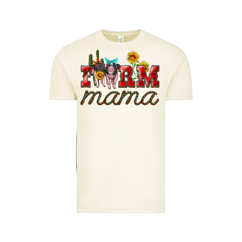 Farm Mama With Pigs Vintage Tee by Artiststas | Teevron