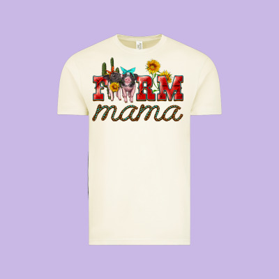 Farm Mama With Pigs Vintage Tee Designed By Artiststas