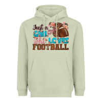 Matcha just a girl who loves football Heavyweight Hoodie - HRA Design Shop
