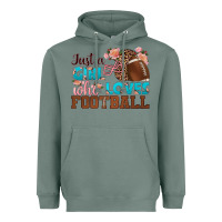 Sage just a girl who loves football Heavyweight Hoodie - HRA Design Shop