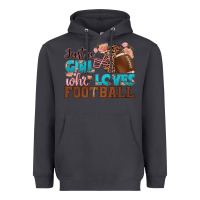 Smoke just a girl who loves football Heavyweight Hoodie - HRA Design Shop