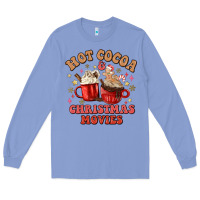 Colony Blue hot cocoa and christmas movies Long Sleeve Tee - MaliasSmallBusiness