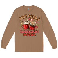 Toasted Coconut hot cocoa and christmas movies Long Sleeve Tee - MaliasSmallBusiness