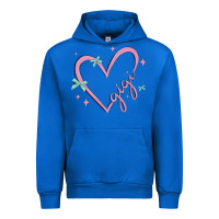 Cobalt gigi with heart and ribbons Urban Hoodie - MaliasSmallBusiness