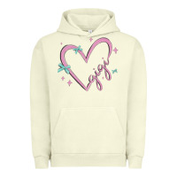 Pigment Pistachio gigi with heart and ribbons Urban Hoodie - MaliasSmallBusiness