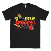 Black little sister biggest fan softball Classic Tee - Zillion Design Studio