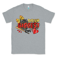Heather Grey little sister biggest fan softball Classic Tee - Zillion Design Studio