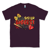Plum little sister biggest fan softball Classic Tee - Zillion Design Studio
