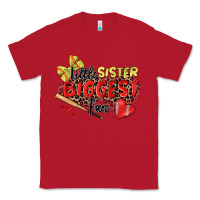 Red little sister biggest fan softball Classic Tee - Zillion Design Studio