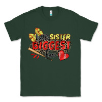 Sports Green little sister biggest fan softball Classic Tee - Zillion Design Studio