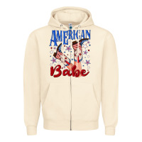 Sandshell American babe 4th july Zipper Hoodie - texasbilliewilder