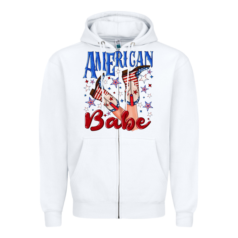 American Babe 4th July Zipper Hoodie by texasbilliewilder | Teevron