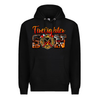 Black American Flag Firefighter Son Premium Hoodie - LillyAllenDesigns