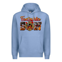 Colony Blue American Flag Firefighter Son Premium Hoodie - LillyAllenDesigns