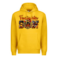 Lemon American Flag Firefighter Son Premium Hoodie - LillyAllenDesigns