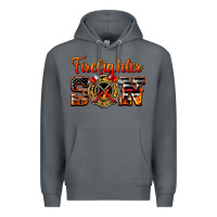 Rock American Flag Firefighter Son Premium Hoodie - LillyAllenDesigns