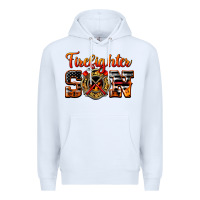 White American Flag Firefighter Son Premium Hoodie - LillyAllenDesigns