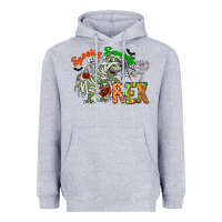 Heather Grey spooky sourus Heavyweight Hoodie - CowhideDigitalArt