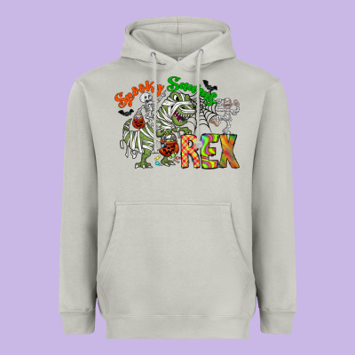 Spooky Sourus Heavyweight Hoodie Designed By Cowhidedigitalart