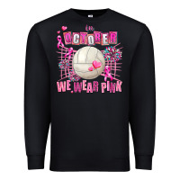 Black in october we wear pink volleyball Premium Sweatshirt - AdoDesignShop
