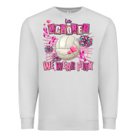 Dove Grey in october we wear pink volleyball Premium Sweatshirt - AdoDesignShop
