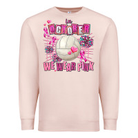 Pale Pink in october we wear pink volleyball Premium Sweatshirt - AdoDesignShop