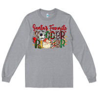 Heather Grey santas favorite soccer player Long Sleeve Tee - MaliasSmallBusiness