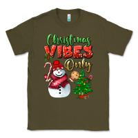Army Green christmas vibes only Classic Tee - BundleAndBundleShop