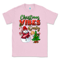 Bubblegum Pink christmas vibes only Classic Tee - BundleAndBundleShop