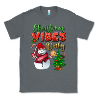 Charcoal Heather christmas vibes only Classic Tee - BundleAndBundleShop