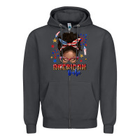 Smoke American babe afro messy bun Zipper Hoodie - texasbilliewilder