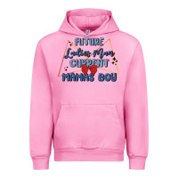 Fuchsia Pink future ladies man current mamas boy Urban Hoodie - MaliasSmallBusiness