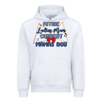White future ladies man current mamas boy Urban Hoodie - MaliasSmallBusiness