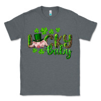 Charcoal Heather Lucky Baby With Pig Classic Tee - RanaPortraitStore