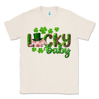 Natural Lucky Baby With Pig Classic Tee - RanaPortraitStore