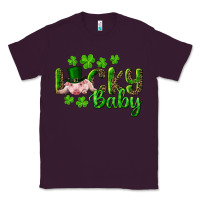 Plum Lucky Baby With Pig Classic Tee - RanaPortraitStore