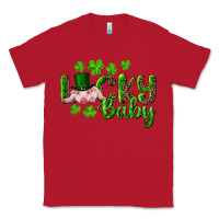 Red Lucky Baby With Pig Classic Tee - RanaPortraitStore