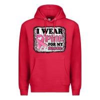 Cardinal i wear pink for my mom breast cancer awareness Premium Hoodie - Jasminsmagicworld