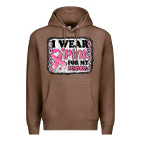 Chestnut i wear pink for my mom breast cancer awareness Premium Hoodie - Jasminsmagicworld