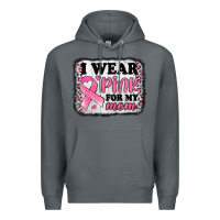 Rock i wear pink for my mom breast cancer awareness Premium Hoodie - Jasminsmagicworld