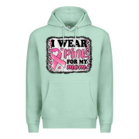 Seafoam i wear pink for my mom breast cancer awareness Premium Hoodie - Jasminsmagicworld