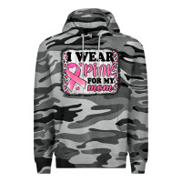 Slate Camo i wear pink for my mom breast cancer awareness Premium Hoodie - Jasminsmagicworld