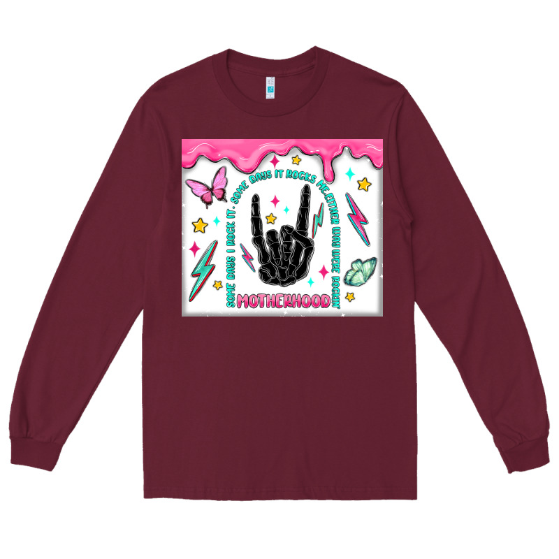 Some Days I Rock It Long Sleeve Tee by MaliasSmallBusiness | Teevron