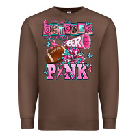 Chestnut in october we wear cheer pink football Premium Sweatshirt - AdoDesignShop