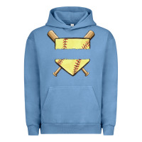 Pigment Pebble Blue custom baseball Urban Hoodie - MaliasSmallBusiness
