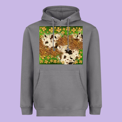 St. Patrick's Day Shamrock Tumbler Heavyweight Hoodie Designed By Neo Western